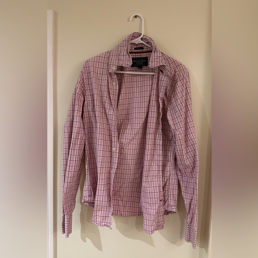 Abercrombie and Fitch Men Medium Dress Shirt